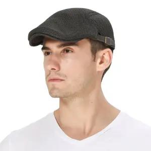 남성 여름헌팅캡 메쉬모자 심플 통기성 좋은 헌팅캡 TvC5+5EUu