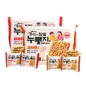 [하늘선] 바삭한 추억의 찹쌀 누룽지팝 고소한맛 288g(12입) + 달콤한맛 288g(12입)