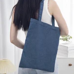 중청 에코백 시장가방 숄더 솔리드 데님백 남여공용 데님 에코백 가방 중청 토트백 쇼퍼백 시장 청지 보조