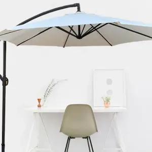 캠핑 접이식 대형 홀딩 파라솔 받침 포함 아이보리 대형 파라솔 비치 세트 접이식 휴대용 초 그늘막 낚시