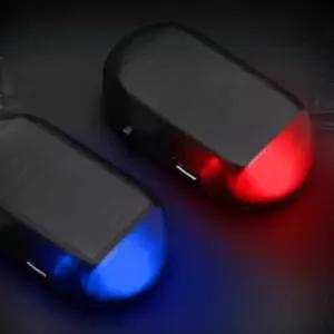 태양광 자동차용 무선 깜박등 가짜 보안 라이트 조명 블랙박스