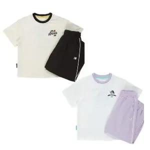 [롯데백화점]뉴발란스 Ready Set Rugby!_반팔티 + 하렘팬츠 셋업(NK9YG2414U)