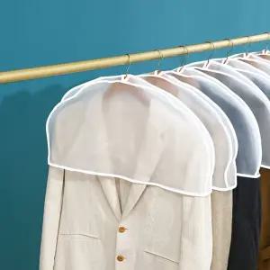옷걸이 커버 덮개 10매 어깨 의류보호대 부직포 카바 용 비닐옷 코트 양복 2P