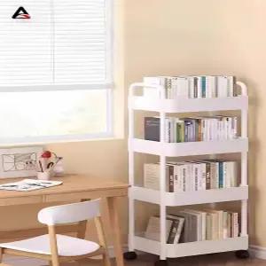 미니북카트 이동식 책꽂이 트롤리 책선반 정리함 바퀴달린