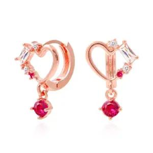 크리스마스선물 체리러브 원터치 귀걸이 (Gold-pin) 14K