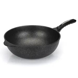 키친아트 쿠피아 양면마블코팅 IH 인덕션겸용 궁중팬 웍팬 34cm