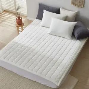 극세사 침대패드 Q 퀸 화이트