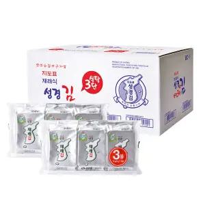 지도표 성경김 재래 식탁김 4g 3봉 x 24개 ( 총72봉)