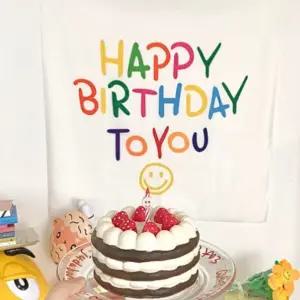 해피벌스데이 현수막 생일축하배너 가랜드 플랜카드/칠순/졸업식/장식/풍선/아치/파티/생일/이벤트/가렌드