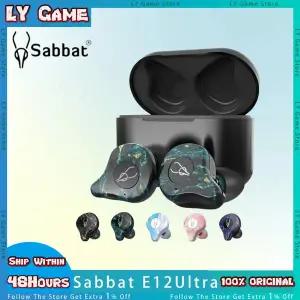 호환 Sabbat E12 Ultra Marble 무선 블루투스 5.2 이어폰 방수 스포츠 스테레오 인이어 무선 헤드셋 맞춤형