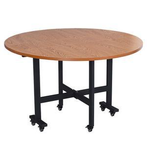 폴딩 원탁 원형 대형 탁자 접이식이동식탁자 원룸 중식당 뷔페 호두나무 사무실 매점 카페