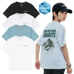 [롯데백화점]디스커버리익스페디션 DKRS72053 키즈 프레시벤트 워싱 마운틴 그래픽(백) 반팔티셔츠