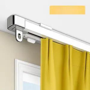 커튼레일 브라켓 백색 천장형 연장가능 천장용