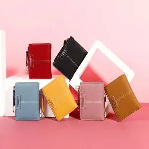 여성반지갑 학생반지갑 여자미니반지갑 스티치 6컬러