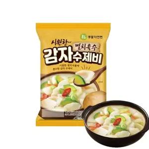 이가자연면 멸치육수 감자수제비 186.5g x 8