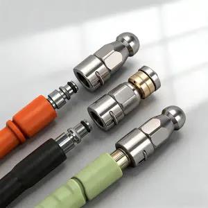 고압분무기 부품 고압 세척기 하수구 제터 호스 노즐 배수구 청소 팁 카처 K 시리즈/라보르/보쉬 호환 호스