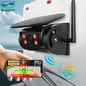 무선 와이파이 태양광 자석 트럭 캠퍼 자동차 후방 카메라 내장형 9600mAh 배터리 아이폰 호환 안드로이드