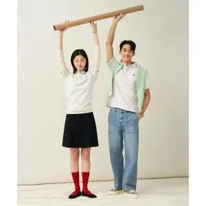 매장정품 빈폴 BEANPOLE MEN [Essential] 남녀공용 수피마 코튼 피케 티셔츠 아이보리 (BC5242E110) BC5242