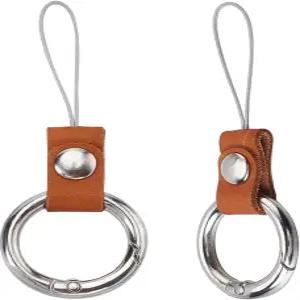 스트랩 쇼트 랜야드 블랙 휴대폰 핑거 링 매력 그립 홀더가 있는 GORYCRAFT 2PCS 키링