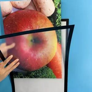 벽 부착 프레임 포스터 벽걸이 투명 a4 자석 프레임 액자 게시판 표지판 안내문 인쇄물 안내판 메뉴판 홀더