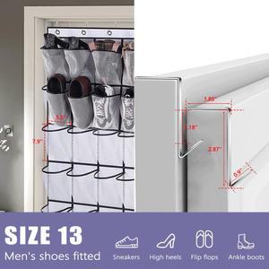 THINKING 걸이식 신발 정리함 보관 메쉬 문짝 대형 거치대 24 워더용 포켓 신발거치대