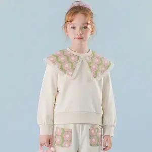 [아이러브제이] SFAT05.플라워릿 카라 맨투맨 티 ASFTO11