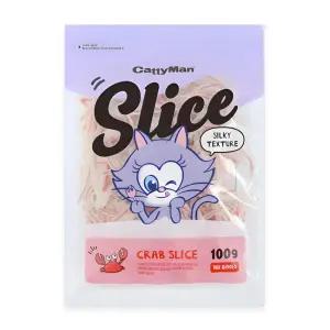 캐티맨 고양이 간식 게살 슬라이스 100g