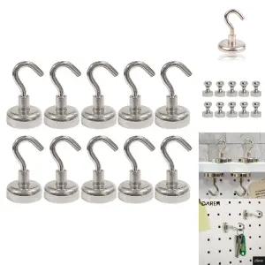 초강력 자석 네오디움 고리자석 후크 20mm/냉장고/가정용/마그네틱/마스크/소품/원형/현관문/홀더