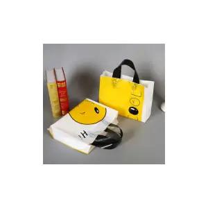 방수 인기 기획전 쇼핑백 비닐 스마일 핸들 리유저블