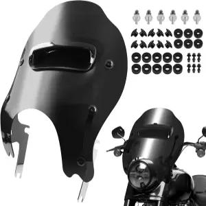 산유모토 탈착식 웨이브 윈드 스플리터 통풍 윈드실드 윈드스크린 할리 데이비슨 투어링 로드 킹 FLHRC/I