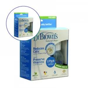 쌍문상회 닥터브라운 젖병130ml 트윈팩 2개 환경호르몬무검출 비타민ACE보존