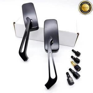 할리 혼다 가와사키 야마하 스즈키 용 8mm10mm 스레드가있는 조정 가능한 사이드 미러 눈부심 방지 오토바