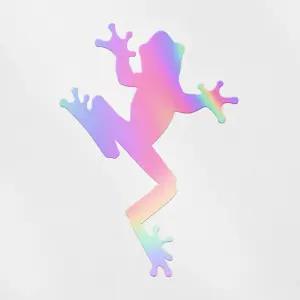 개구리 실루엣 데칼 스티커 2 홀로그램 2개 세트 프리미엄 방수 비닐 노트북 스마트폰 자동차 먼지 자전거