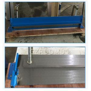 JY-W760 30인치 수동 금속판 벤딩기 가정용 조작 0-90도 ° 구리, 알루미늄, 철판용 벤딩툴