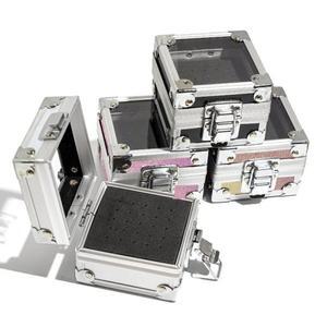 25 슬롯 알루미늄 네일 아트 그라인딩 헤드 비트 홀더 보관 상자 표시 드릴 컨테이너 스탠드 디스플레이