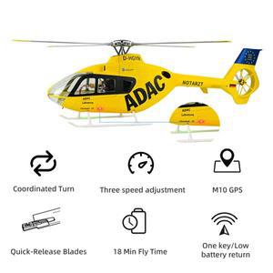 플라이윙 EC135 RC 헬리콥터 LED 라이트 ACE 비행 제어 장치 스케일 470사이즈 4블레이드 6CH