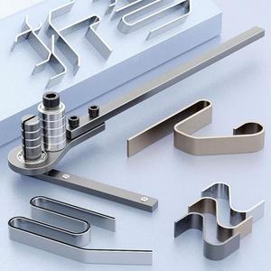 수동 간편 평철 벤딩기 철사 소형 와이어 구리줄 원형 철근 도구