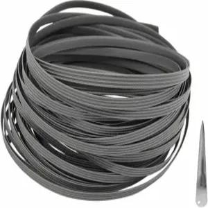 FAMMOM 라탄 가구 고정 키트(직조 도구 포함) 위커 수리 재료 니트 및 수리용 회색 평평한 플라스틱 직조 -