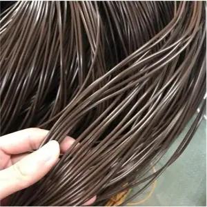 295피트/90미터 2.5mm 원형 합성 라탄 커피 색상 플라스틱 위커 수리 키트 바구니 DIY 직조 재료