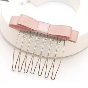 빗살형 헤어 악세서리 꽂는 헤어핀 리본장식 포인트 CFG8+5QSL