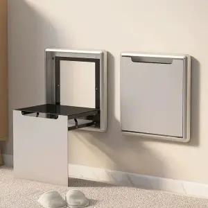 접이식 벽걸이 신발장 스툴 붙박이 선반 간이 욕실 폴딩 수납장 복도 현관앞