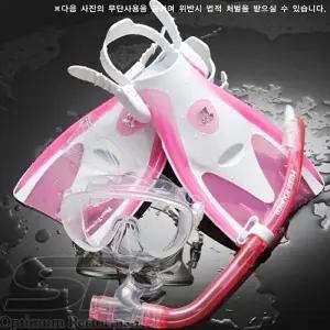 [셀러허브 스포츠레저]투사 마스크 스노클 오리발 세트 J318901 레저스포츠