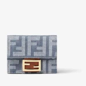 모노그램 데님 효과 플랩 지갑 8M0395 AUT4F1SXQ