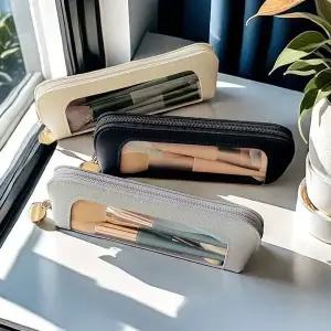 투명 수납 파우치 필통 메이크업 브러시 펜파우치 WFLN1VE