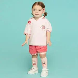 [베베드피노] BP52TC233 핑크 엘리펀트 베이비 테리 카라 티