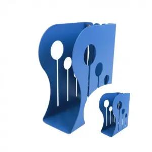 책상 위 도서 정리 책꽂이 소 MH-507 블루 다이나믹 소형 책 거치대 좁은 책상용 수납랙