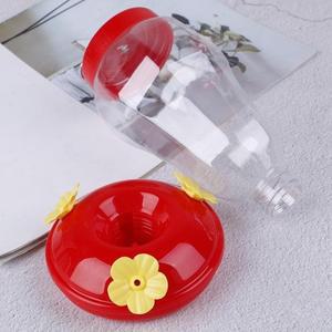 1pcs 새로운 플라스틱 조류 급수기 병 매달려 Hummingbird 피더 정원 야외 꽃 철 후크 애완 동물 용품