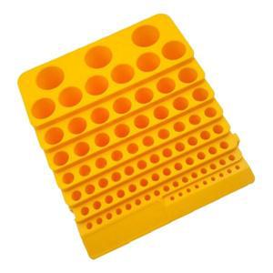 노란색 드릴 비트 디스플레이 박스, 로터리 도구 랙, 84 홀 절약, 보관 편의성 및 공간 케이스