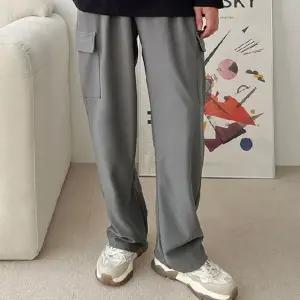 카고 남자 스판 바지 허리밴딩 팬츠 포켓 바지 4컬러 uLU2+2bpi