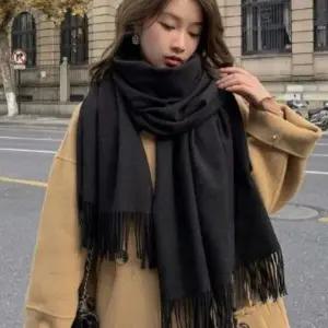 여성 일상용 따뜻하고 부드러운 레이어드 스카프